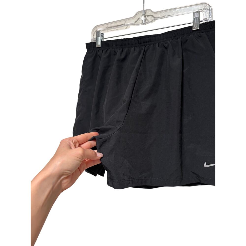 Nike Men's Dri-FIT Running Shorts Black L Lined Pockets - Picture 5 of 8